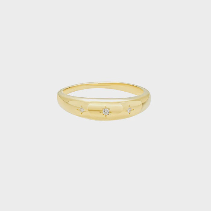 Gold Trio Twinkle Ring